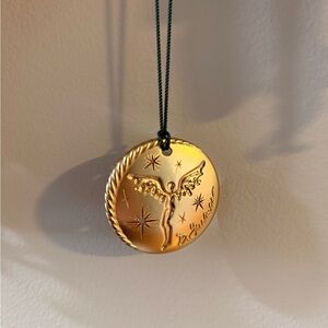 David Yurman Angel Christmas Ornament – Gold Tone Holiday Keepsake – New